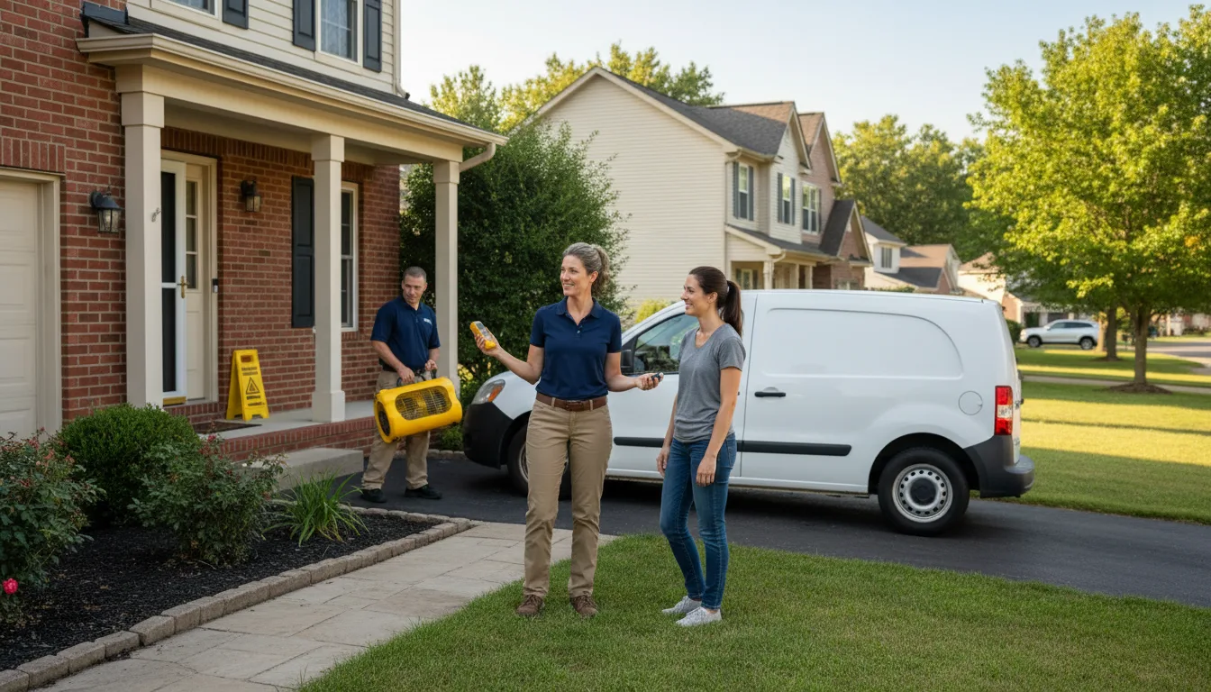Residential water damage restoration in Sunrise Beach, MO